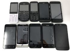Ten pre-owned basic mobile phones including Nokia, HTC and Huawei (All FRP clear).