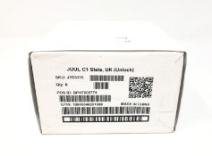 Eight boxed as new JUUL C1 Connected E-Cigarette Devices (UK - Unlock) (Over 18's only).
