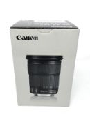 A boxed as new Canon EF 24-105 mm f/3.5-5.6 IS STM Lens.
