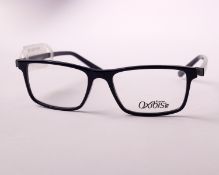 A pair of as new Oxibis glasses frames with clear glass (RRP £230).