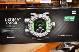 One boxed as new MSA Ultima X5000 Gas Monitor 10185337 (0-100% LEL 4.4% methane IR).
