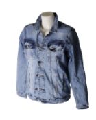 Twenty men's as new Inside Out Vintage Paint Splash denim jackets (Various sizes).
