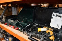 A pre-owned Wicks power angle grinder (body only), a pre-owned Dewalt DW563 hammer drill (body only)