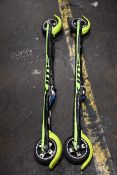 A pair of pre-owned Swix Trac Carbon Classic Rollefella Rolla skis (Size medium).