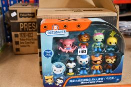 Twelve boxed as new Fisher Price Octonauts pre-school toys.