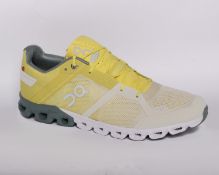 One pair of man's boxed as new On Cloudflow running shoes in citrus/sea (UK 11).