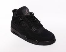 One pair of boxed as new Nike Air Jordan 4 Retro in black/graphite (UK 10.5).
