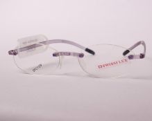 A pair of as new SwissFlex glasses frames with clear glass (RRP £200).