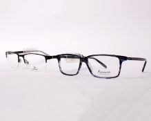 Two pairs of as new Faconnable glasses frames with clear glass (RRP £80 and £180).