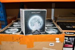 Twenty seven boxed as new 3D Moon lights (USB charge, remote control).