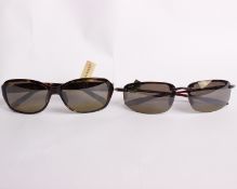 Two pairs of as new Maui Jim reading sunglasses (1 x +1.50, 1 x 2.00).