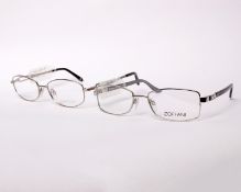 Two pairs of as new Zoffani glasses frames with clear glass (RRP £110 each).