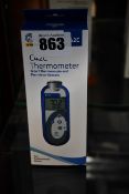 One boxed a new Comark C42C food thermometer.