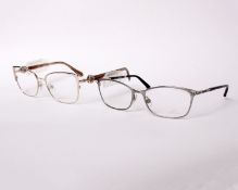 Two pairs of as new Swarovski glasses frames with clear glass (RRP £90 and £120).