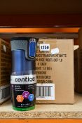 Eight boxed as new Contigo West Loop autoseal travel mugs (470ml) in Monaco transparent matte.