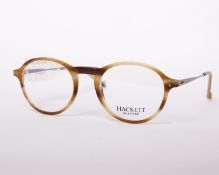 A pair of as new Hackett glasses frames with clear glass (RRP £220).