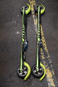 A pair of pre-owned Swix Trac Carbon Classic Rollefella Rolla skis (Size medium).
