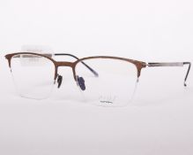 A pair of as new P+US Natural glasses frames with clear glass (RRP £350).