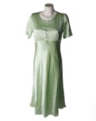 One Bernadette Florence silk dress in mint (Size: 40).