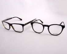 Two pairs of as new Guess glasses frames with clear glass (RRP £150 each).