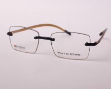 A pair of as new SwissFlex glasses frames with clear glass (RRP £200).