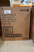 One boxed as new Xerox 008R13096 iGen3 iGen4 Fuser Fluid Oil II (2 x 1.6l bottles, box sealed).