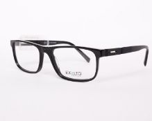 A pair of as new Exalto glasses frames with clear glass (RRP £270).