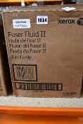 Two boxed as new Xerox 008R13096 iGen3 iGen4 Fuser Fluid Oil II (4 x 1.6l bottles, boxes open).