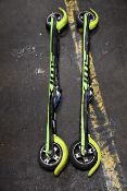 A pair of pre-owned Swix Trac Carbon Classic Rollefella Rolla skis (Size medium).