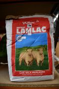 Five sacks of Instant Lamlac ewe milk replacer 5kg (Also suitable for goat kids, BB 27/03/21).