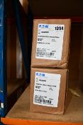 Two boxed as new Eaton industrial circuit breakers frames (JGE3250NN).