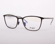 A pair of as new P+US Deluxe glasses frames with clear glass (RRP £420).