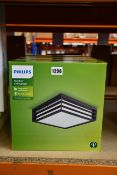 Four boxed as new Philips outdoor ceiling lights in anthracite grey.