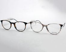 Two pairs of as new Moleskine glasses frames with clear glass (RRP £160 each).