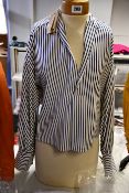 A lady's as new Maison Jejia shirt in blue/white (Size 38).