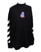 One man's as new Off-White Diag Thermo long sleeve t-shirt in black/multicolour (S).