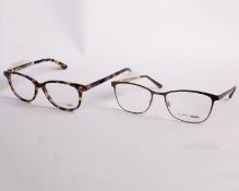 Two pairs of as new William Morris glasses frames with clear glass (RRP £170).