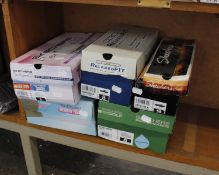 Five pairs of boxed as new assorted Skechers footwear.