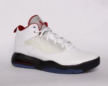 One pair of boxed as new Nike Jordan Maxin 200 in white/gym/black (UK 11).