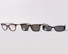 Three pairs of as new Guess sunglasses.