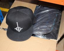 One hundred as new Ghost - Opus Eponymous caps in black.