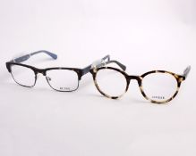 Two pairs of as new Guess glasses frames with clear glass (RRP £150 each).