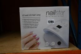 Five boxed as new Nailstar Professional UV and LED nail lamps.
