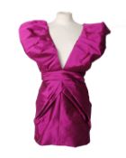 One boxed as new Ronny Kobo Roberta Dress in violet (L).