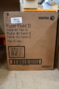 One boxed as new Xerox 008R13096 iGen3 iGen4 Fuser Fluid Oil II (2 x 1.6l bottles, box sealed).