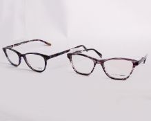 Two pairs of as new William Morris glasses frames with clear glass (RRP £170).