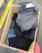 Ten pairs of girl's/ladies' as new assorted Hollister jeans in various sizes (Security tags