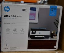 A boxed as new HP OfficeJet 8015 All-in-One Wireless Inkjet Printer.
