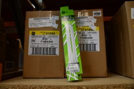 Two boxes of Ge Biax l 18w 2g11 lamp bulbs (25 in a box).