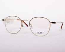 A pair of as new Hackett glasses frames with clear glass (RRP £220).